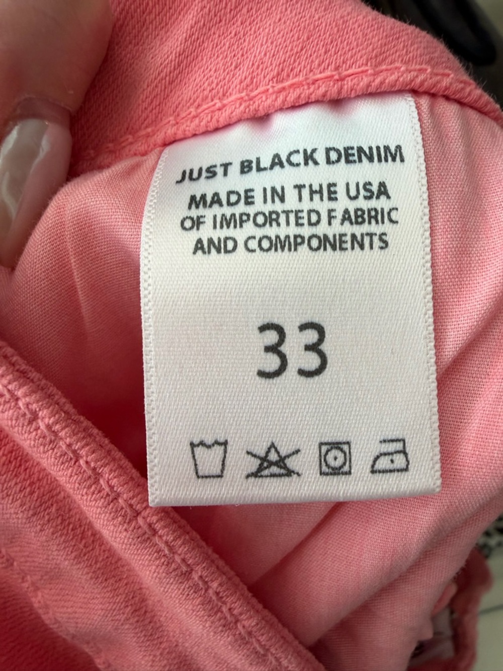 Just Black Coral Pink Skinny Jeans - Picture 6 of 6